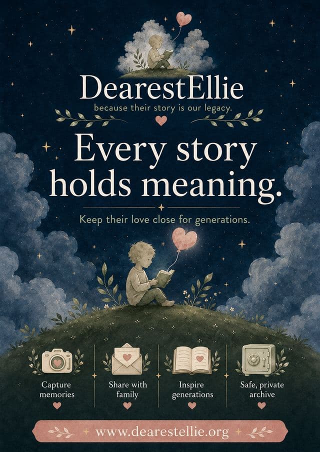 DearestEllie graphic — Every story holds meaning (poster)